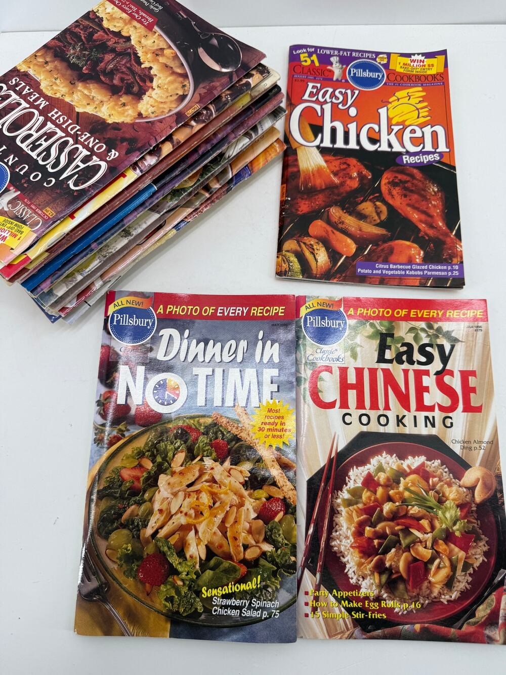 Pillsbury Classic Cookbooks Lot 19 Vintage 1990s 2000s Recipes Food Magazines